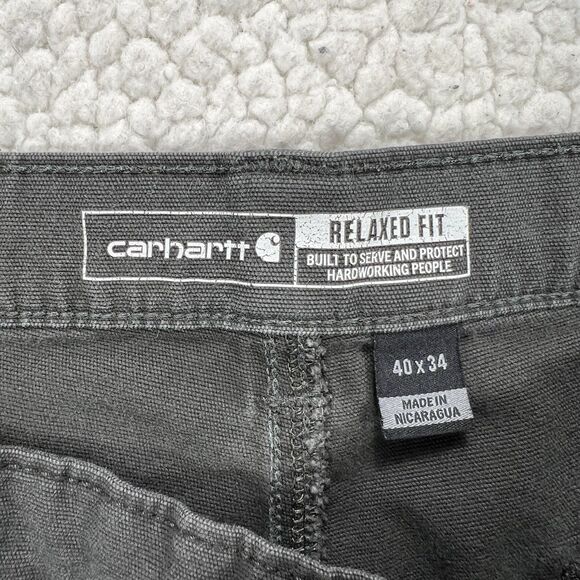 Carhartt Rugged Flex Canvas Work Pant Men’s 40x34 (Actual 38x32) Relaxed Fit - Picture 7 of 12